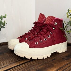 Converse Chuck Taylor All Star Leather Lugged High GTX Back Alley Brick colorway